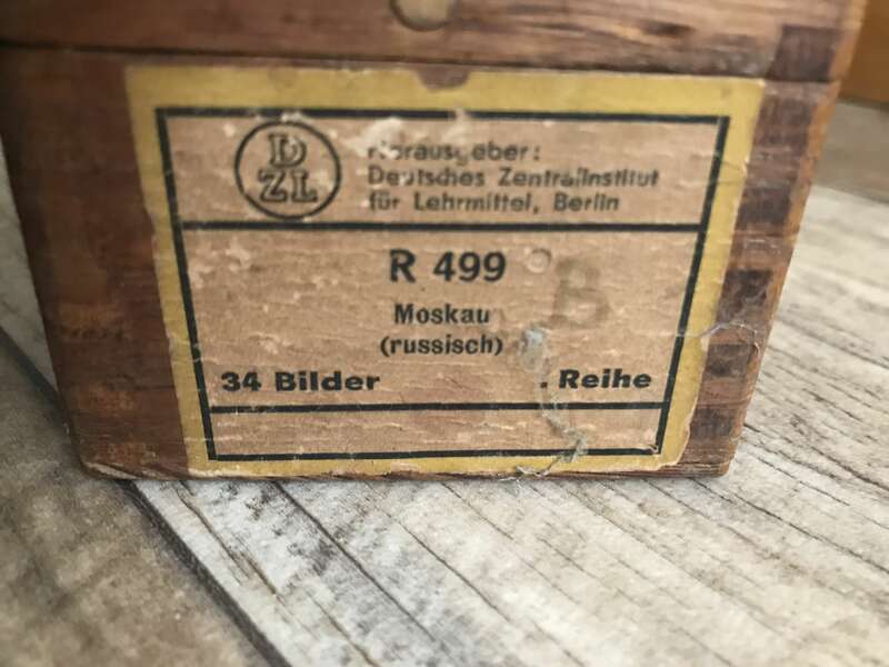 Dias alte Lehrmittel Sowjetunion Deutschland Glasdias