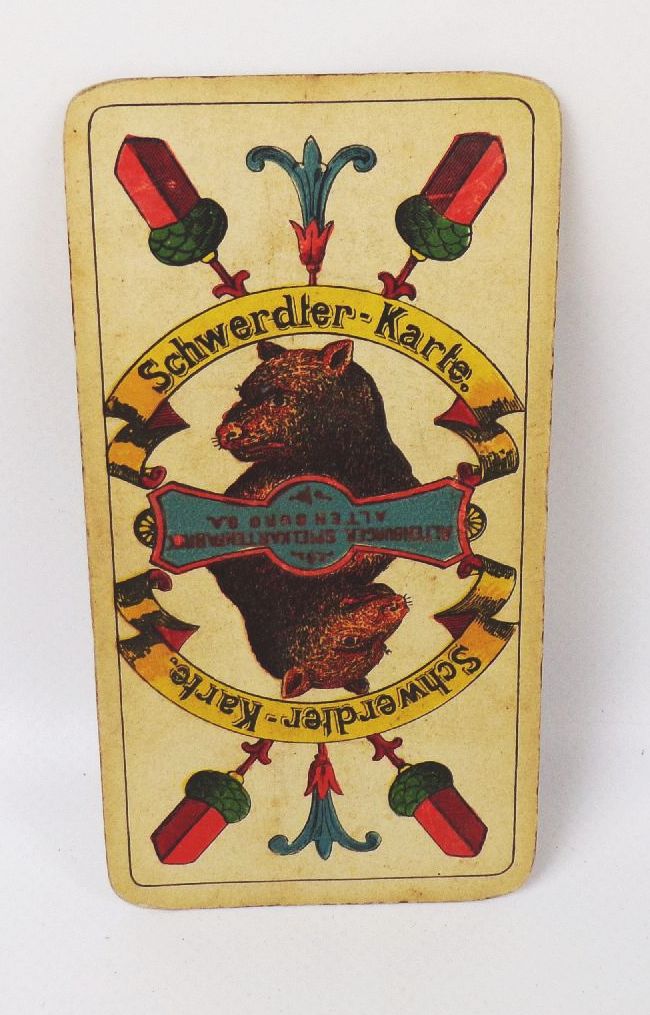 Kartenspiel Schneider Altenburg Schwerdter Karte Steuerstempel Eckstein Da Capo