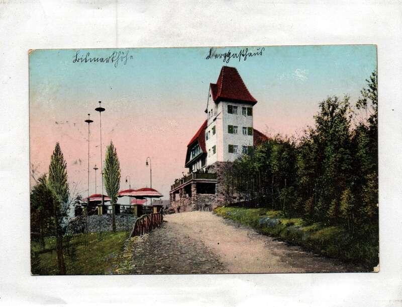 Ak Hohenstein Ernstthal Berggasthaus zur Bismarckhöhe auf dem Pfaffenberge 1912