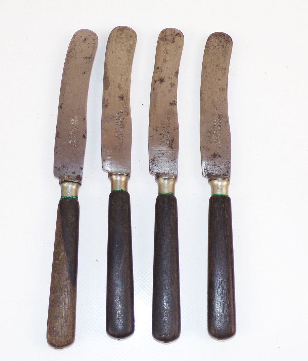 Antik Besteck Gebrüder Lang Solingen 8 Teile Messer und Gabel 