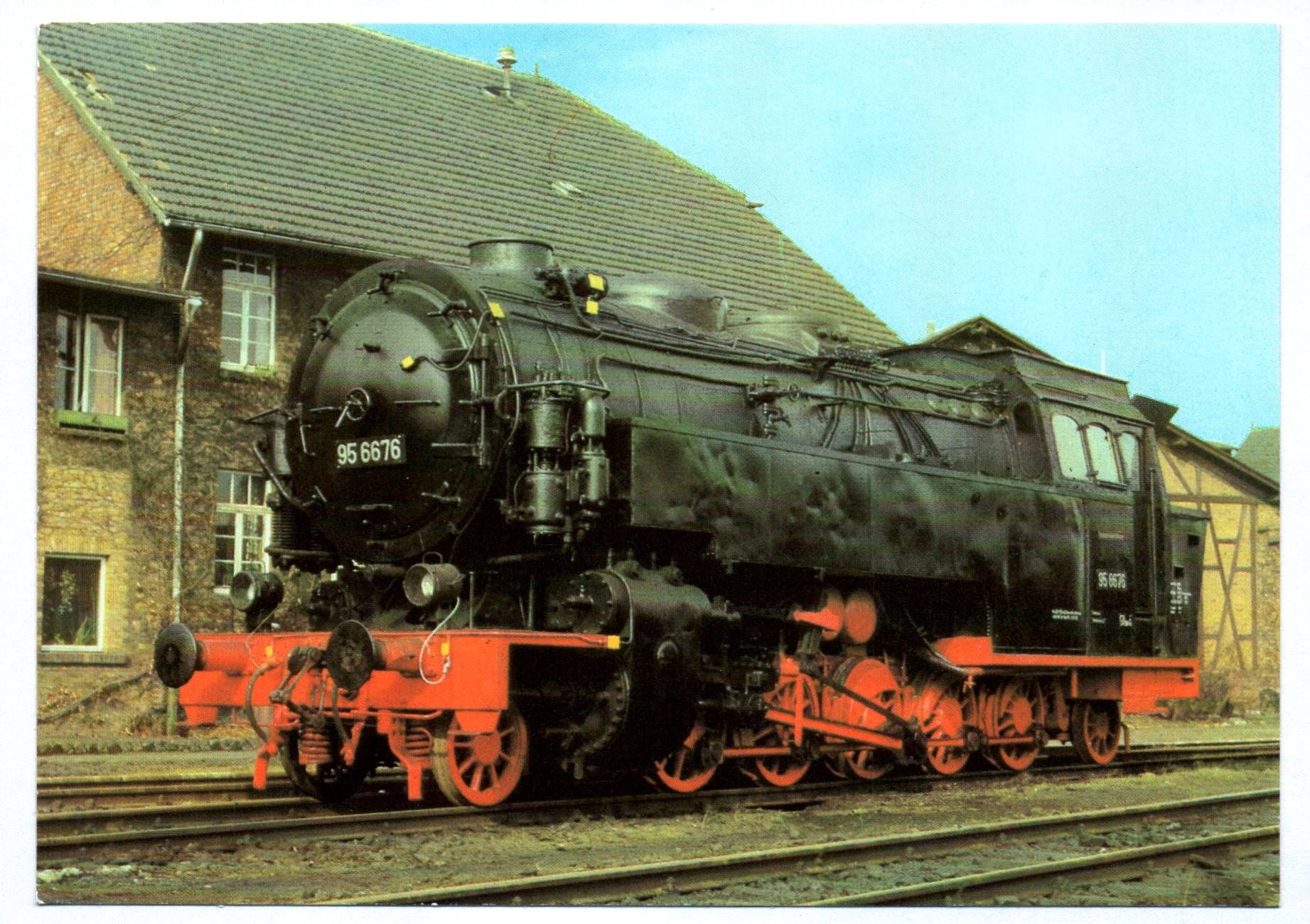 Foto Ak Dampflok 95 6676 Verkehrsmuseum Dresden 1980 Baujahr 1902 Foto Ak Dampflok 95 6676 Verkehrsmuseum Dresden 1980 Baujahr 1902