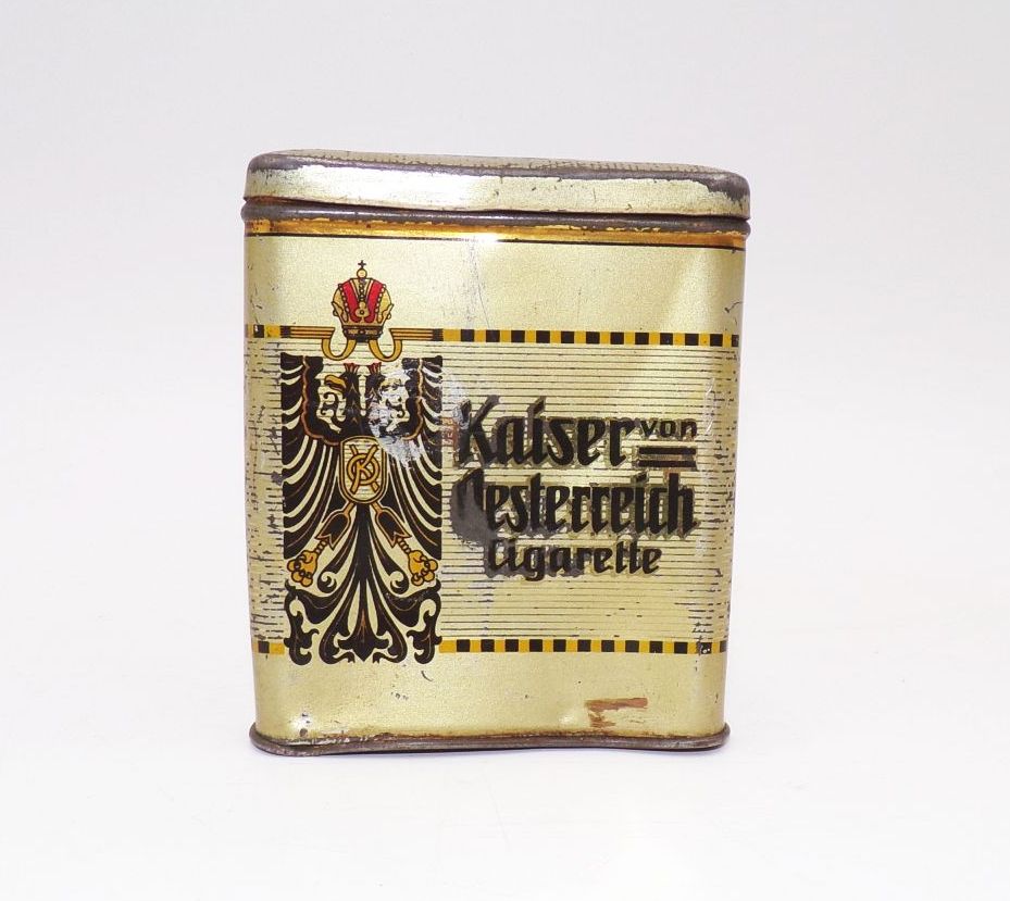 Alte 20er Blechdose Kaiser von Österreich Cigarette Osmanie Dresden um 1910 Alte 20er Blechdose Kaiser von Österreich Cigarette Osmanie Dresden um 1910