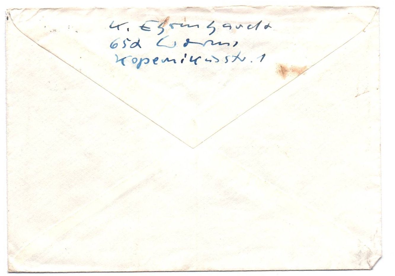 Brief 1965 DDR BRD Revanche Hetze 20 Jahre Vertreibung Postkrieg Schwärzung