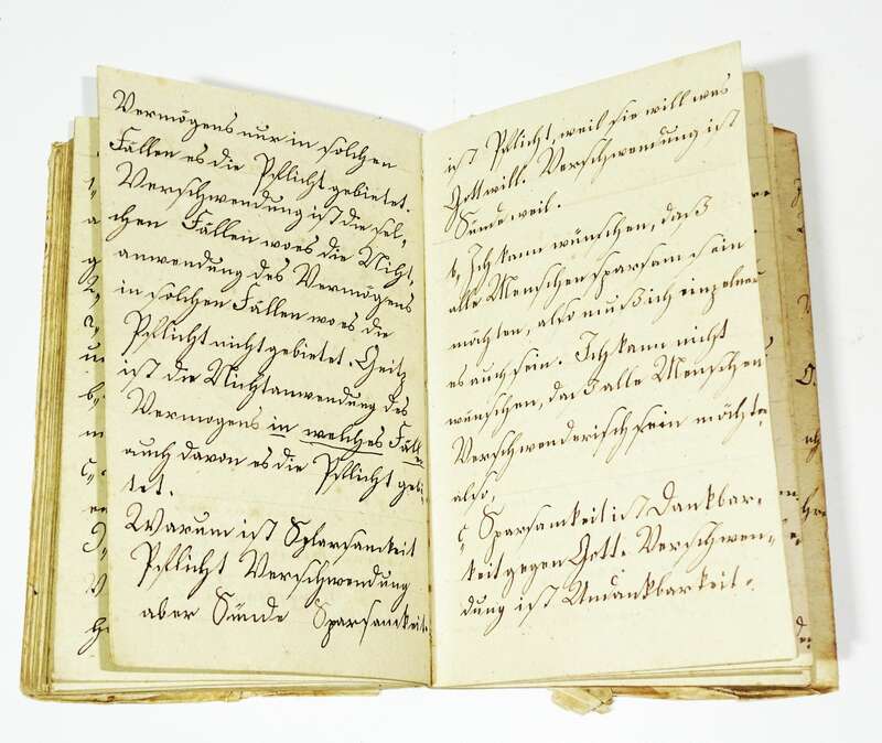 Handgeschriebenes Religionsbuch 1841 Religion Christentum Neugersdorf 