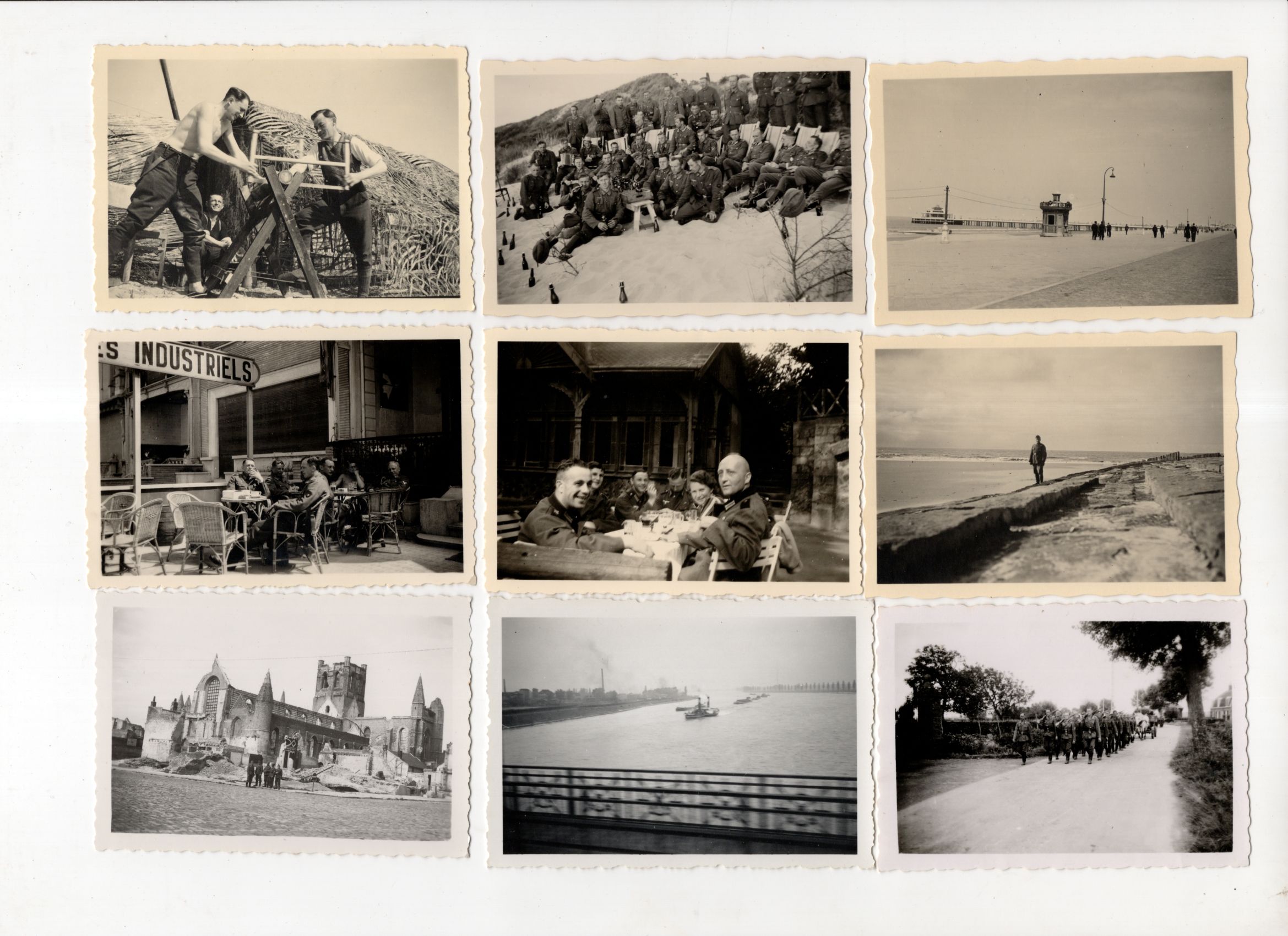 Konvolut Fotos 2 Weltkrieg Soldaten Meer wohl Belgien Nordsee 67 Stück Konvolut Fotos 2 Weltkrieg Soldaten Meer wohl Belgien Nordsee 67 Stück