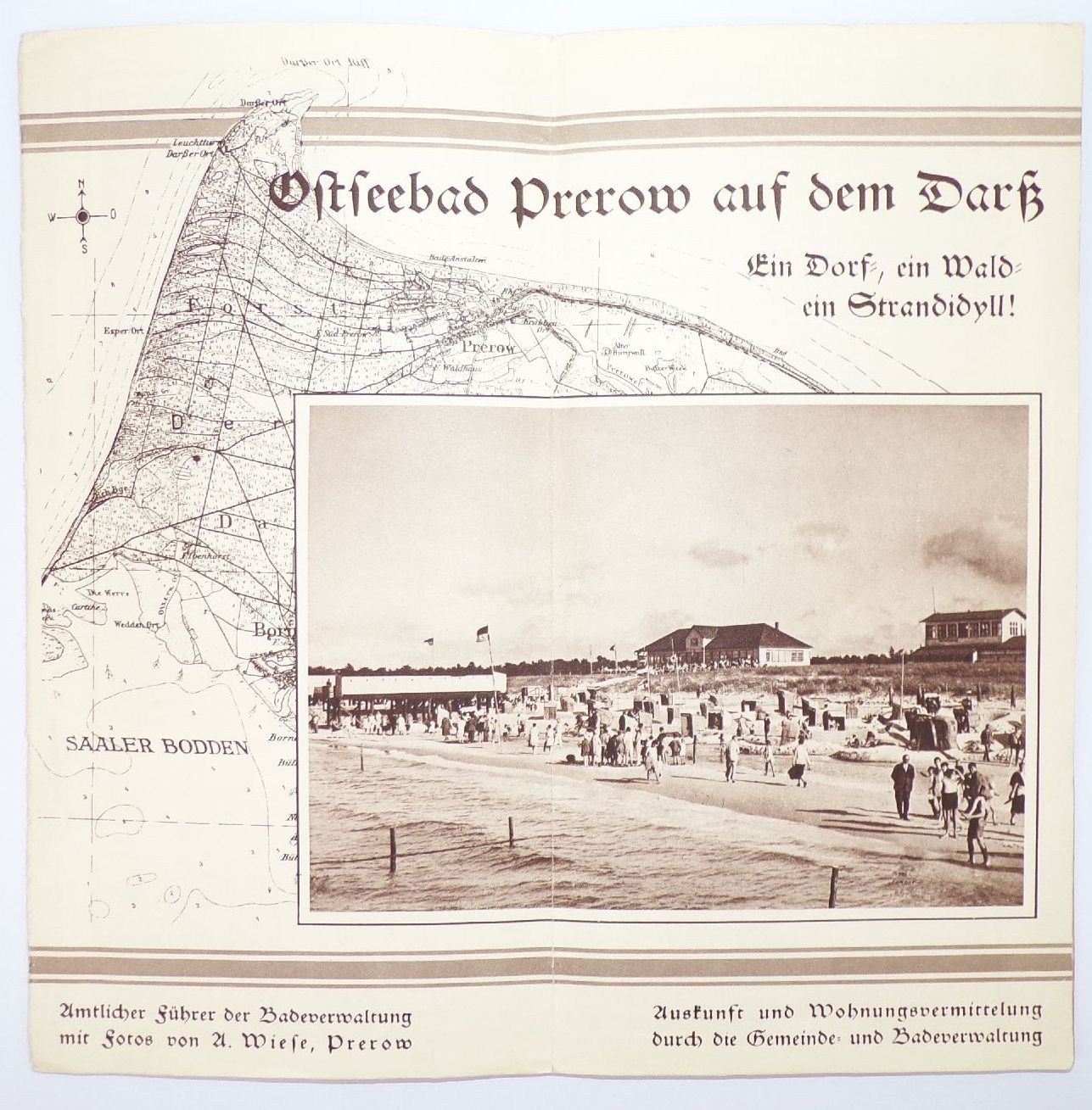 Reise Prospekt Ostseebad Prerow Führer um 1930