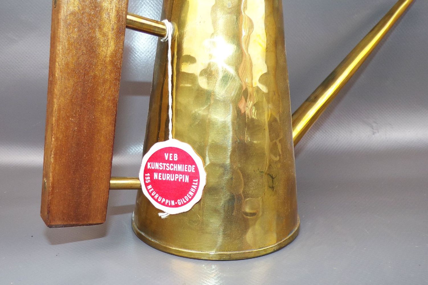 Alte Messing Zimmergießkanne VEB Kunstschmiede Neuruppin Gießkanne Mid Century