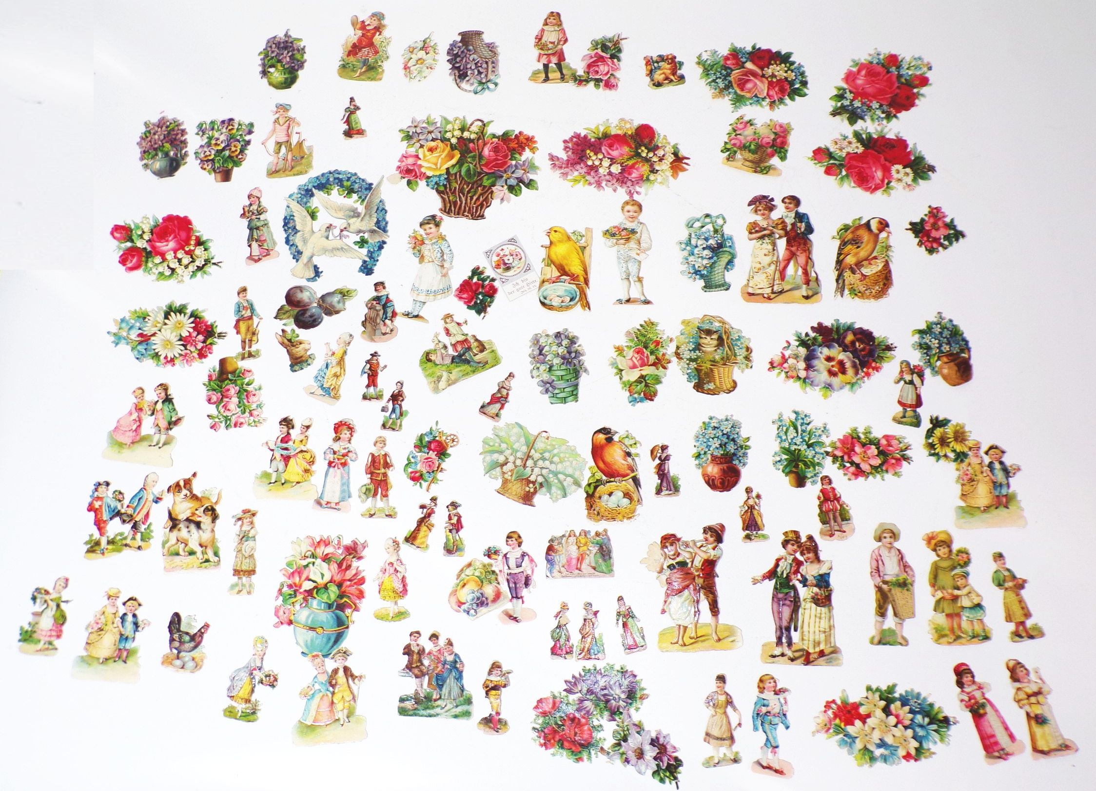 Konvolut alte Oblaten Religionsbilder Stammbuchbilder