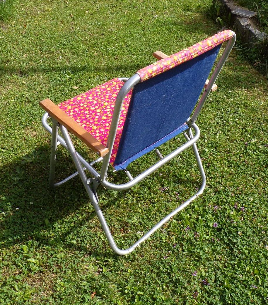 Alter Gartenstuhl Klappstuhl Stuhl Retro Look Vintage DDR Campingstuhl