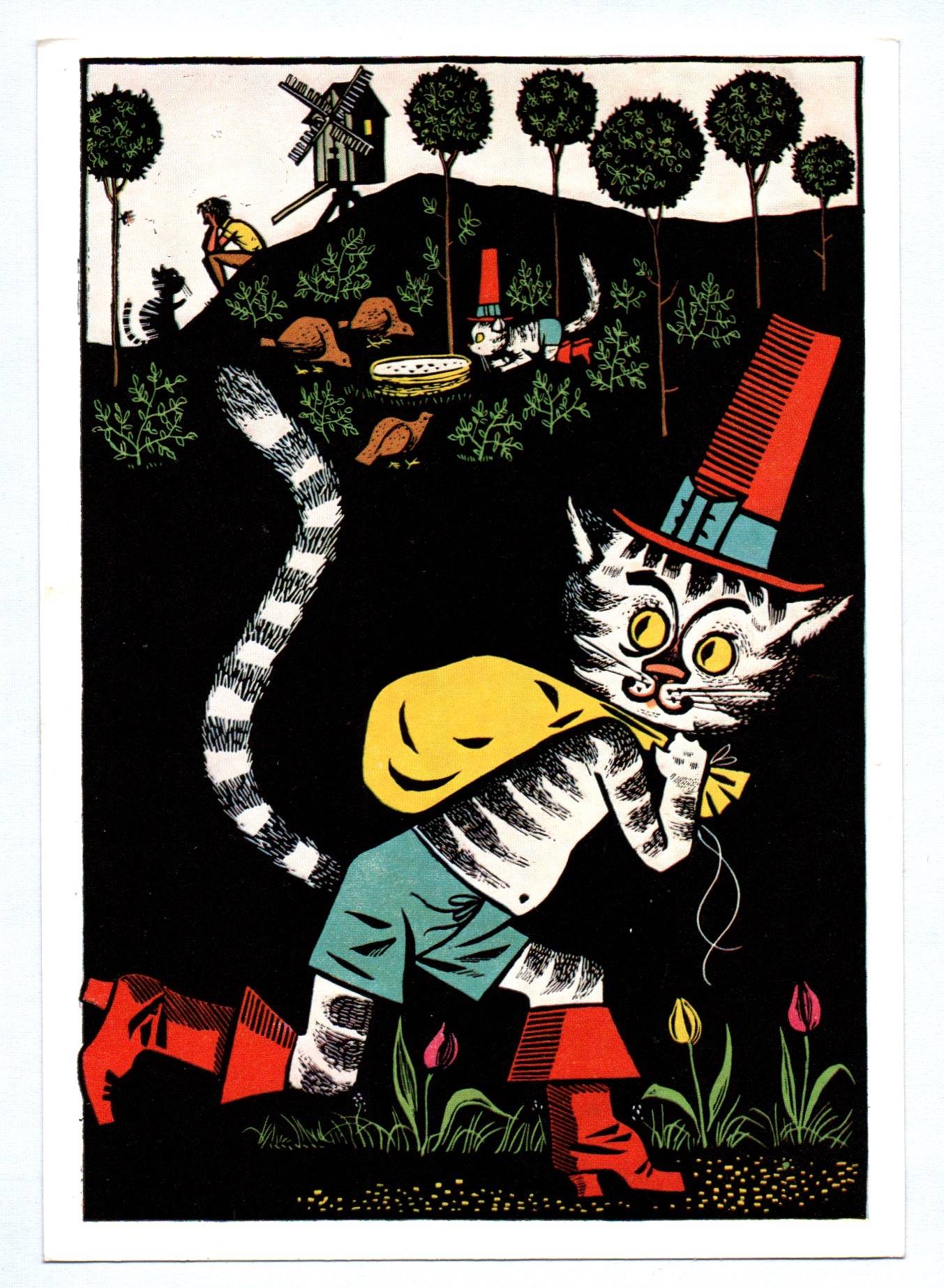 Künstler Ak Werner Klemke Der gestiefelte Kater