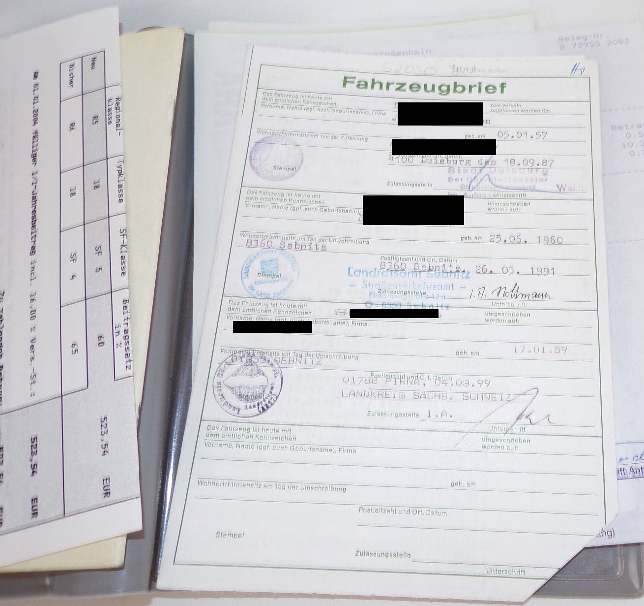 Konvolut Kfz Literatur Bücher Oldtimer Papiere 