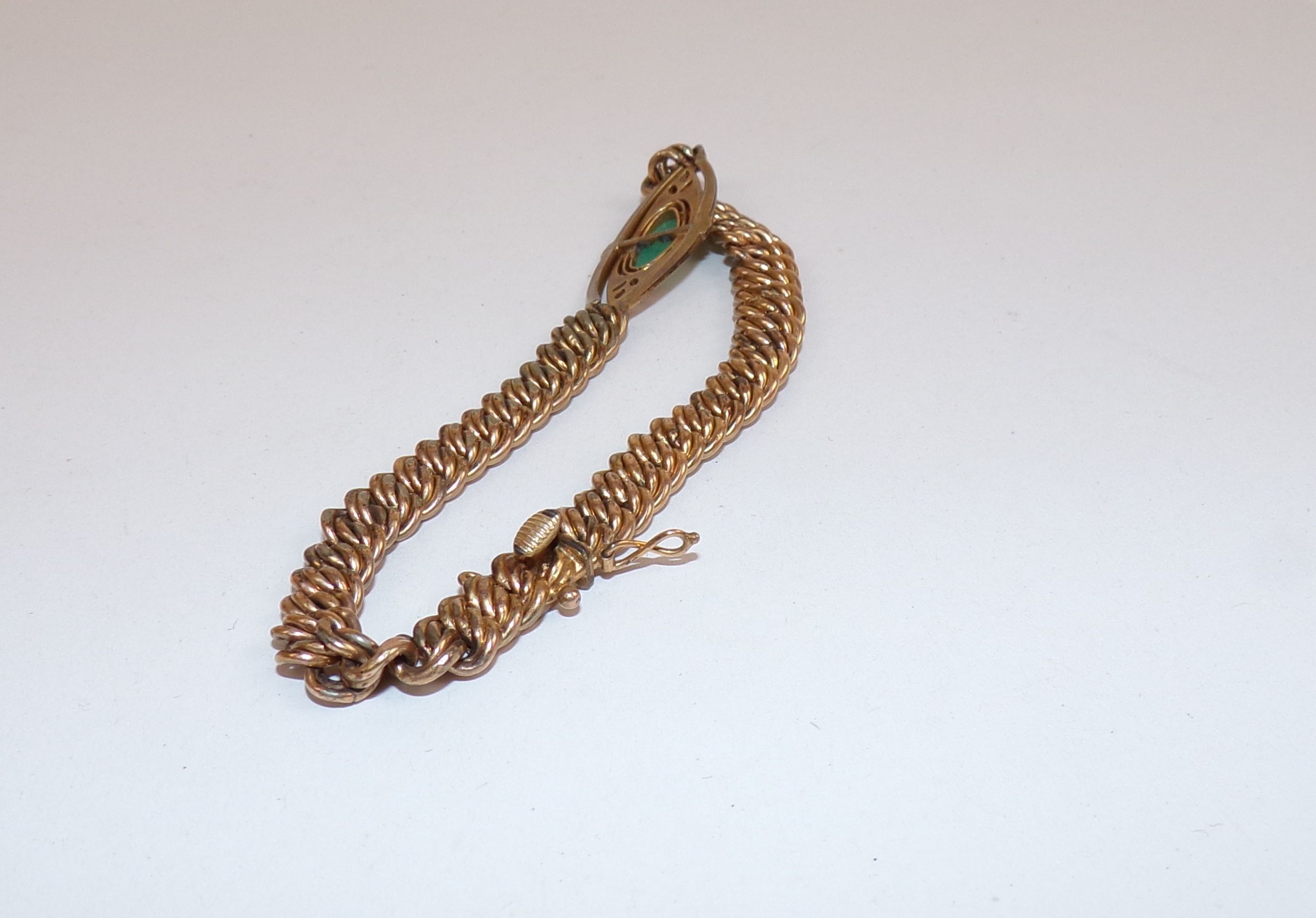 Art Deco Armband gold double Vintage 