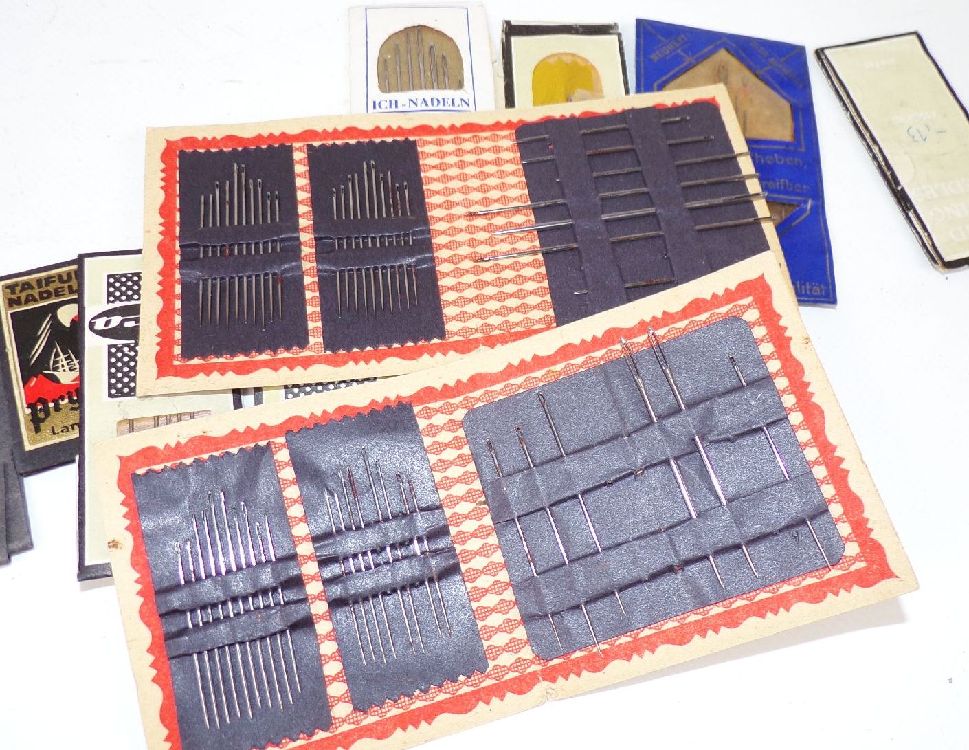 Konvolut alte Nadelmappen needles Nähen Nadeln Stopfnadel Konvolut alte Nadelmappen needles Nähen Nadeln Stopfnadel