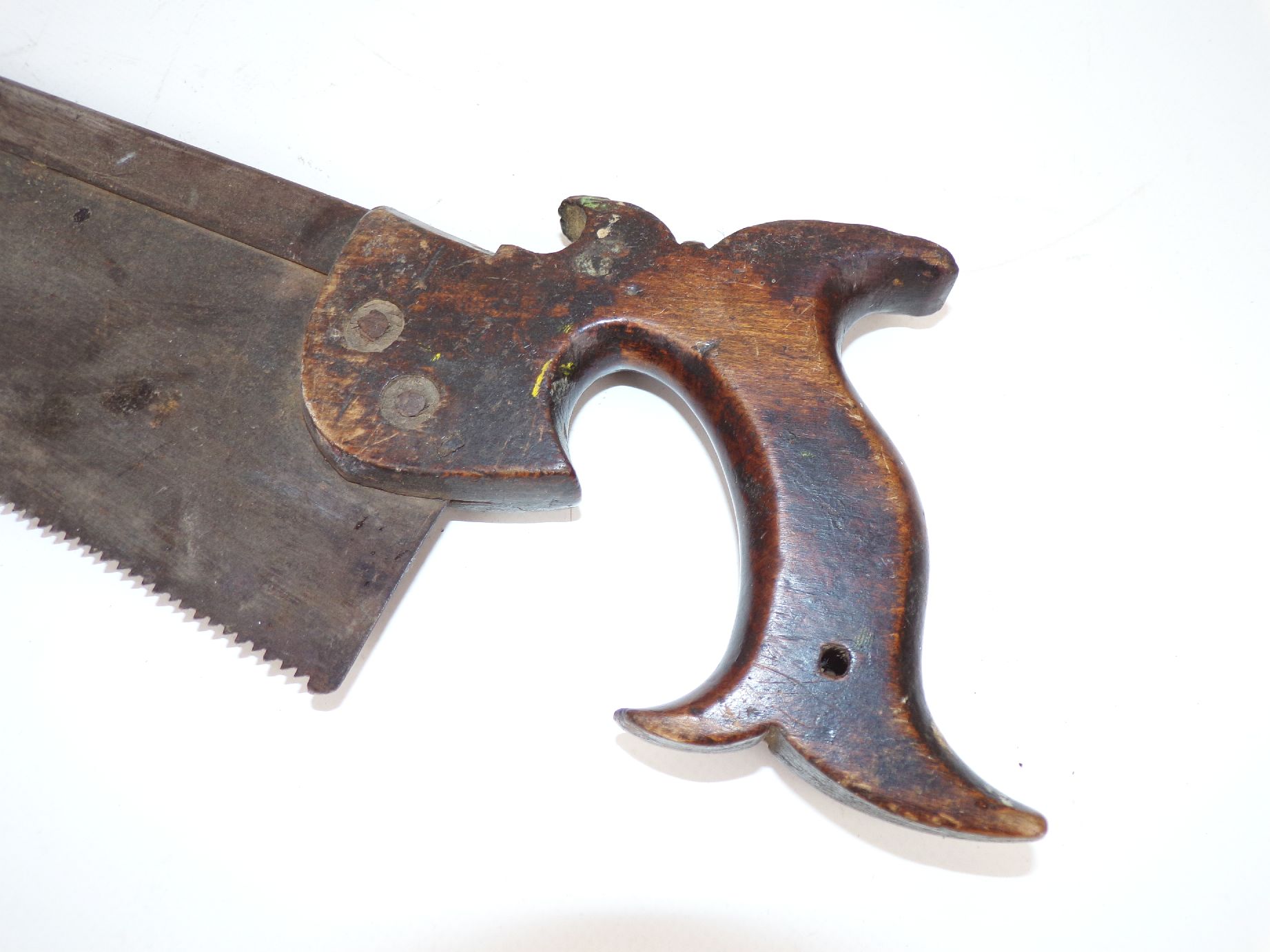 Alte Säge 2 Stück Holzgriff Feinsäge Handsäge 