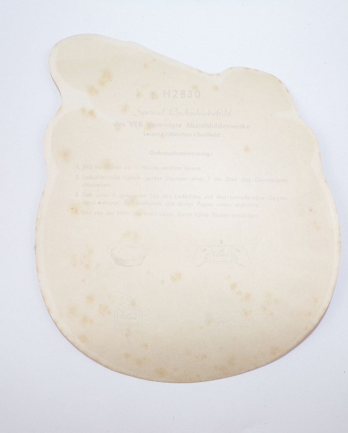 DDR Abziehbild Wir alle wollen einen Friedensvertrag Friedenstaube Lackschiebebild