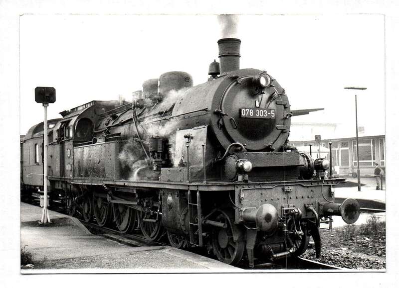 Foto Dampflokomotive 078 303-5Dampflo Eisenbahn 1960er, 1970er