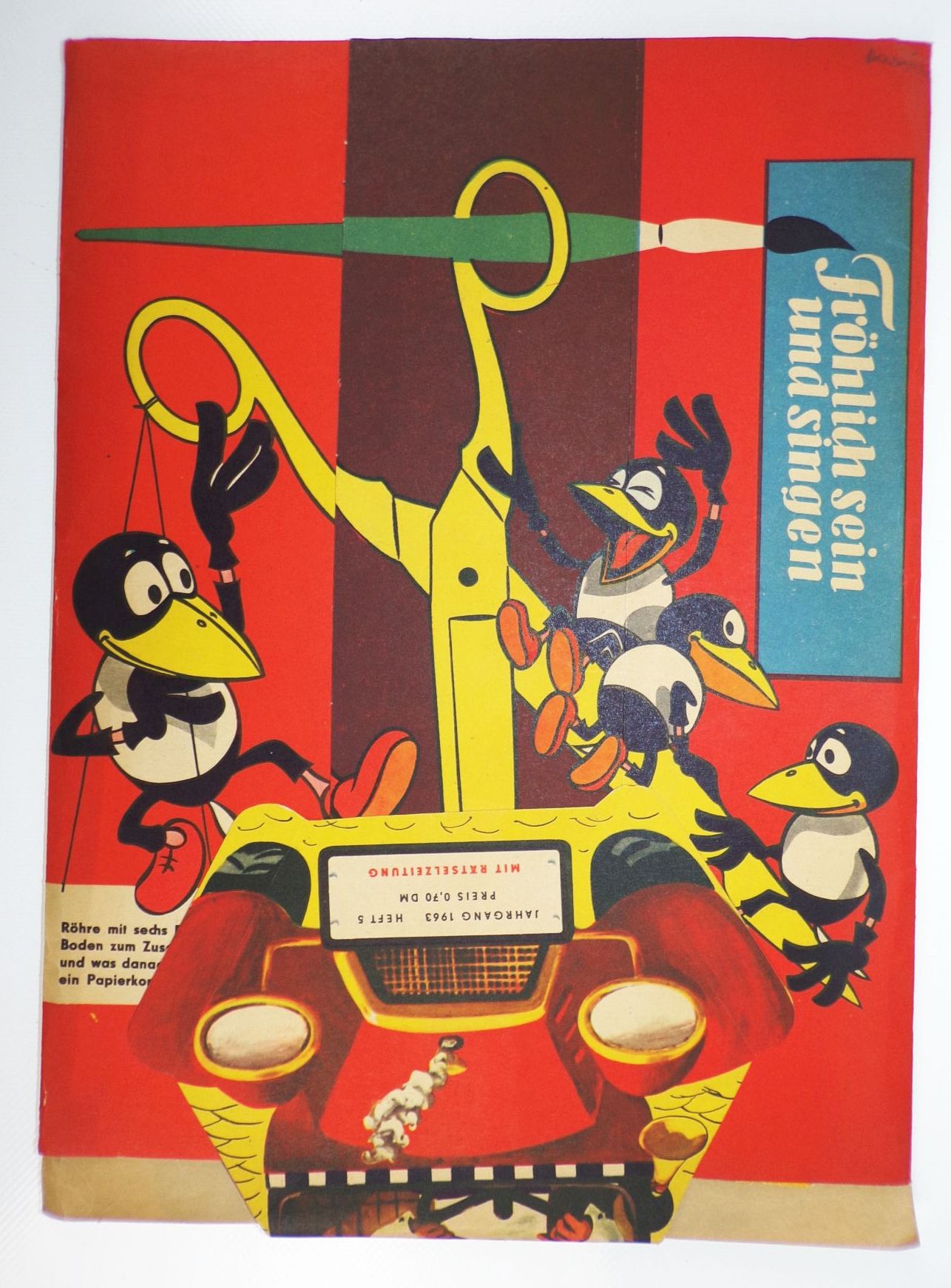 Fröhlich sein und singen Heft 5 Jahrgang 1963 mit Umschlag und Beilagen Fröhlich sein und singen Heft 5 Jahrgang 1963 mit Umschlag und Beilagen