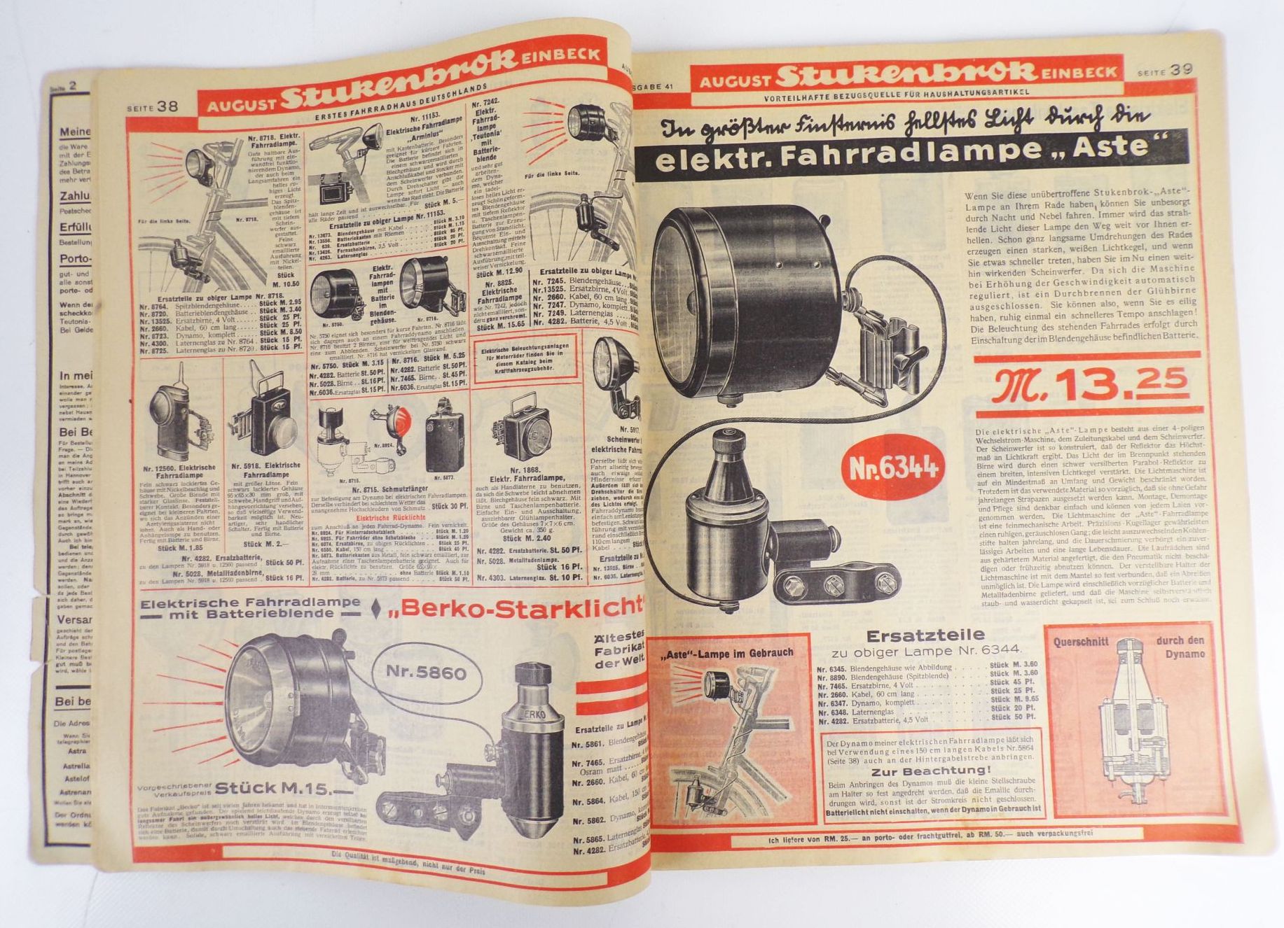 Stukenbrok Einbeck Katalog Fahrräder Spielzeug Ausgabe 41 Original