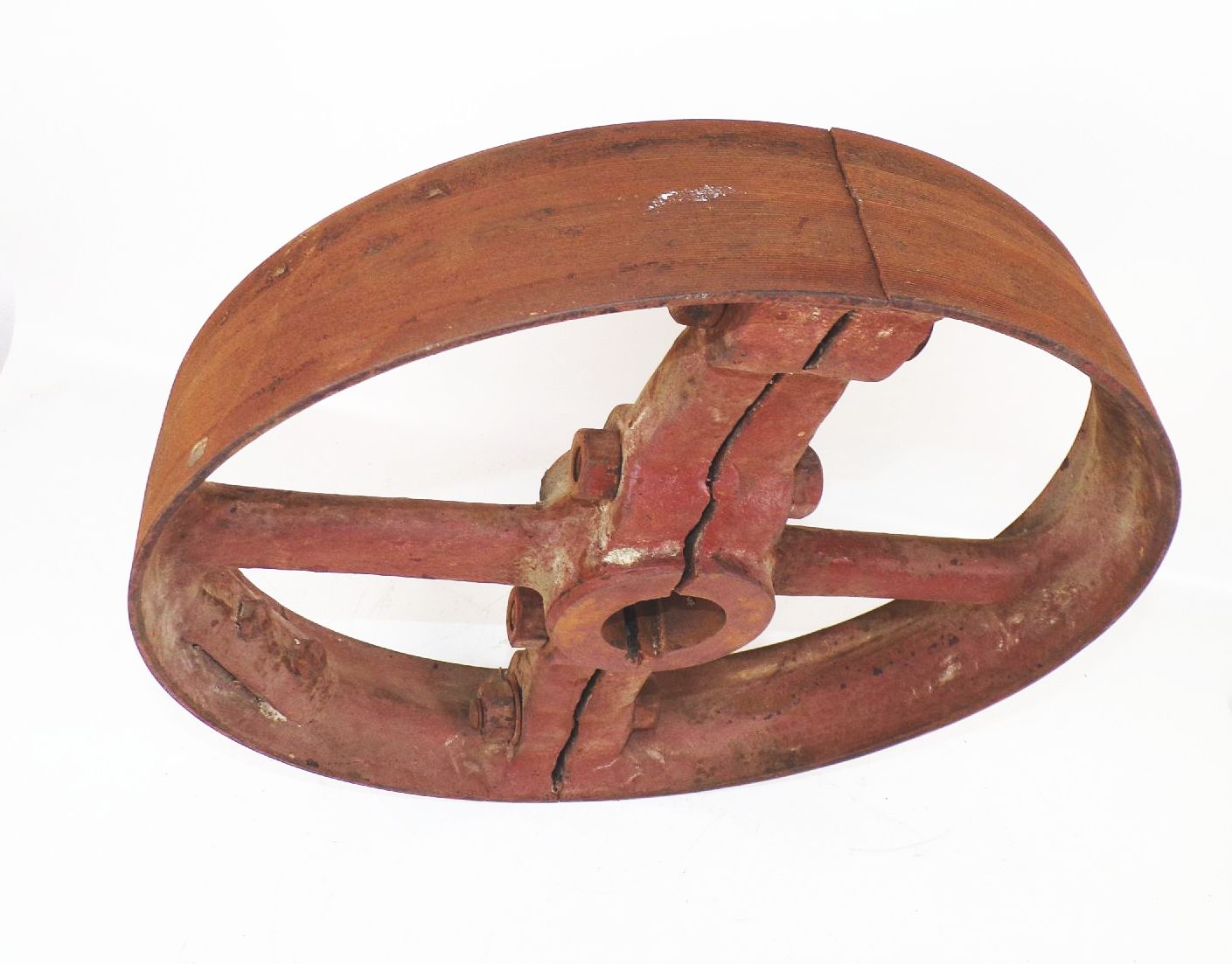 Altes Rad Metall Antriebsrad Transmission Rad Loft Industrie Design Eisenrad