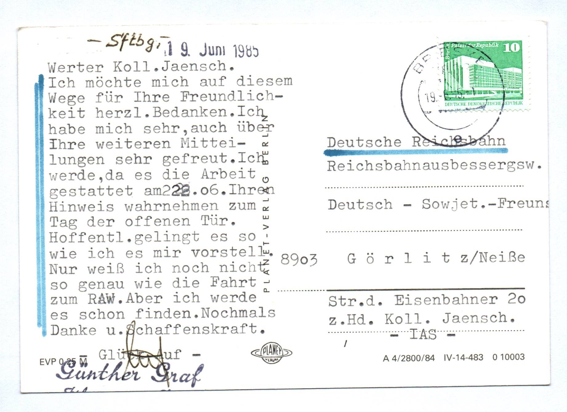 Foto Wir kommen 1985 Dampflok Waldgebiet Deutsche Reichsbahn