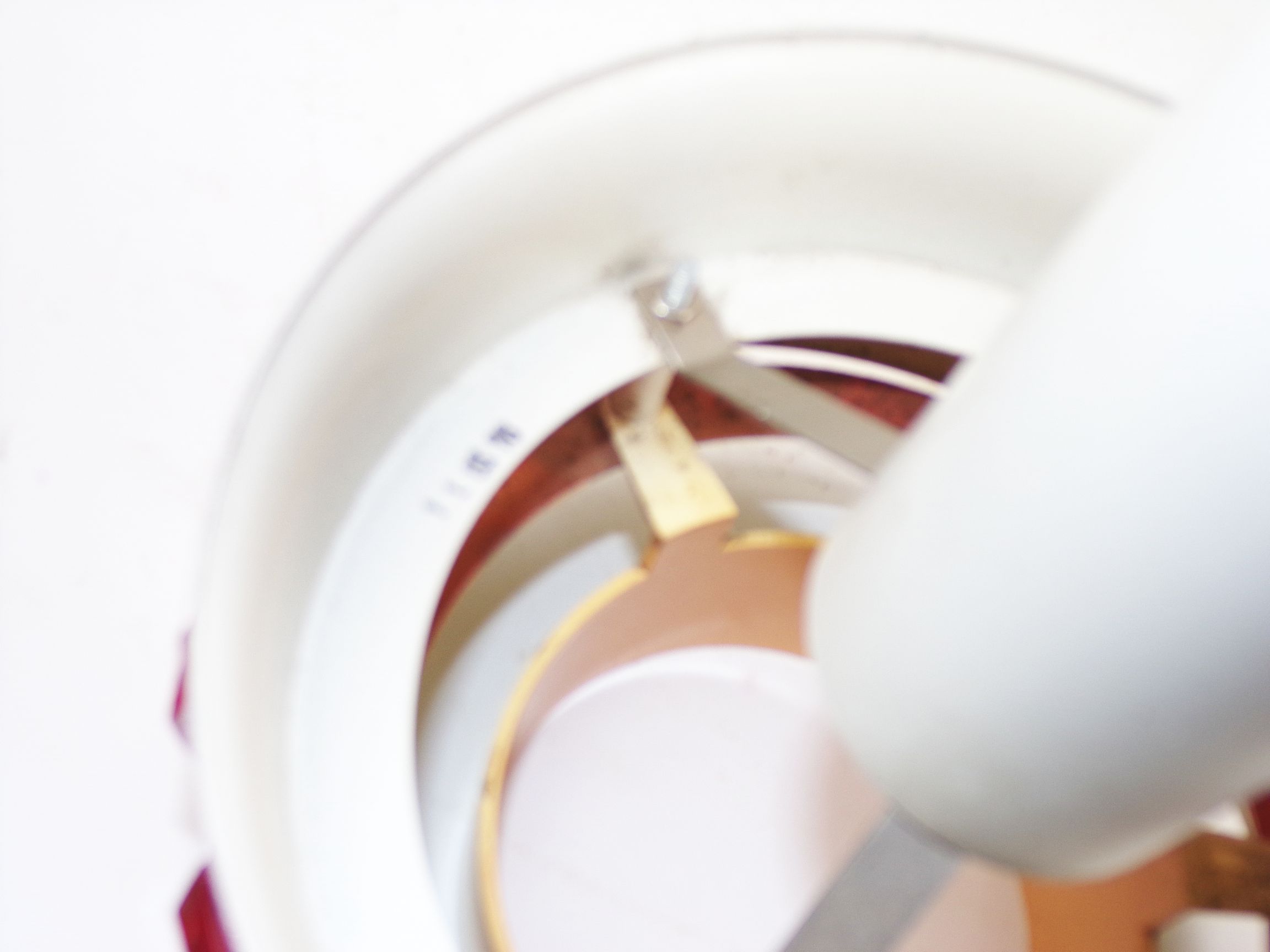 DDR Deckenleuchte Kupfer Optik Space Age 70er Jahre Deko Lampe