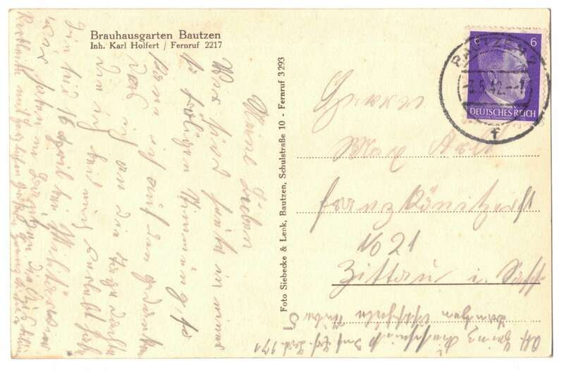 Foto Ak Brauhaus Bautzen 1942 Foto Ak Brauhaus Bautzen 1942