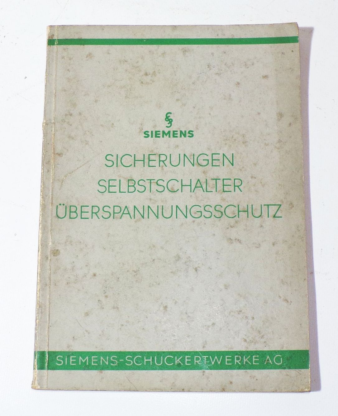 Siemens Sicherungen Selbstschalter Überspannungsschutz 1936 