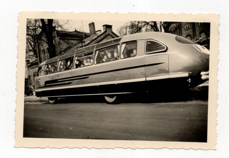 Foto Stromlinien Bus Oldtimer 1930er Vintage