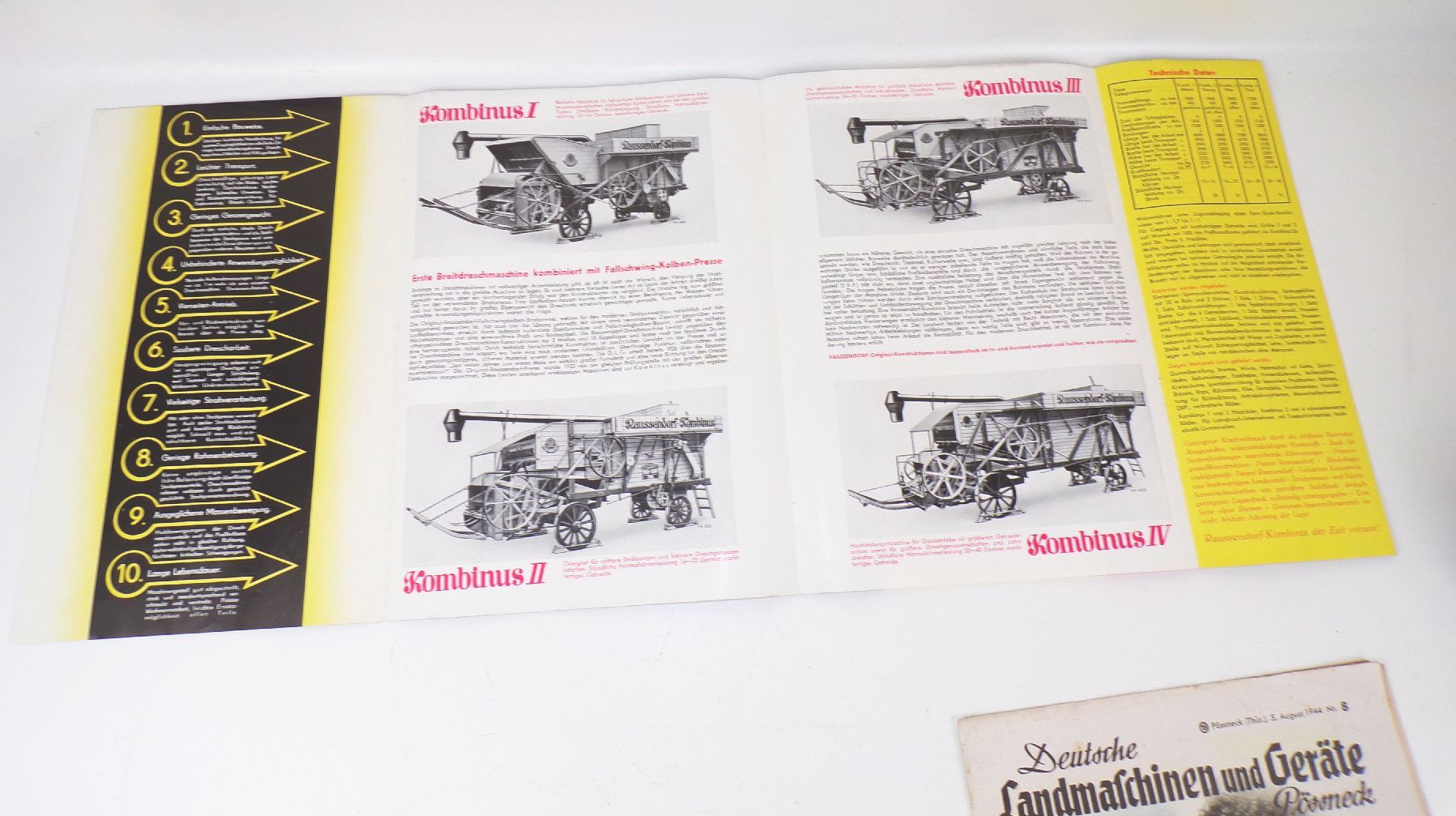 Lot Landwirtschaft Prospekte Zeitschriften 1940 er Pössneck Raussendorf 
