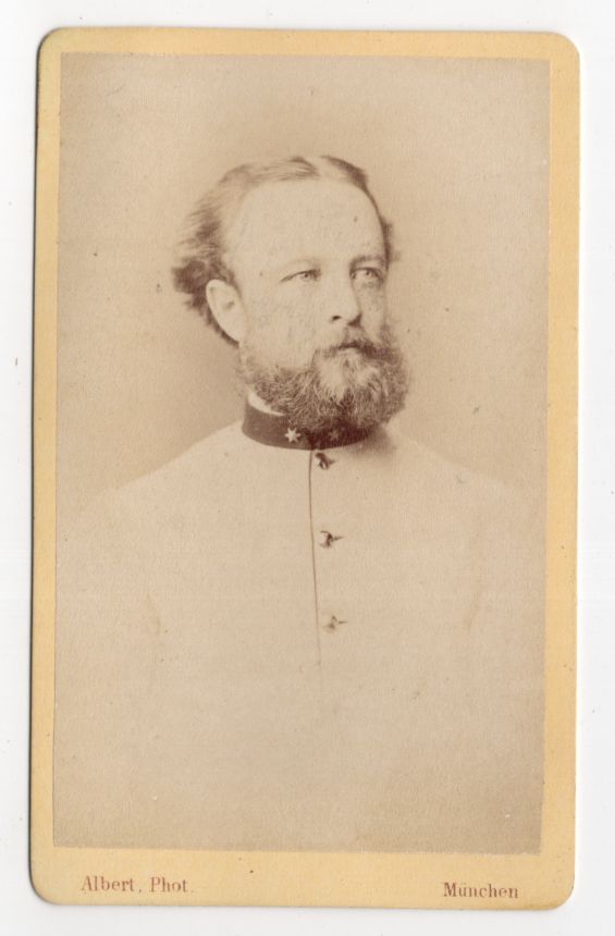 CDV Foto Soldatenportrait um 1870 Albert München