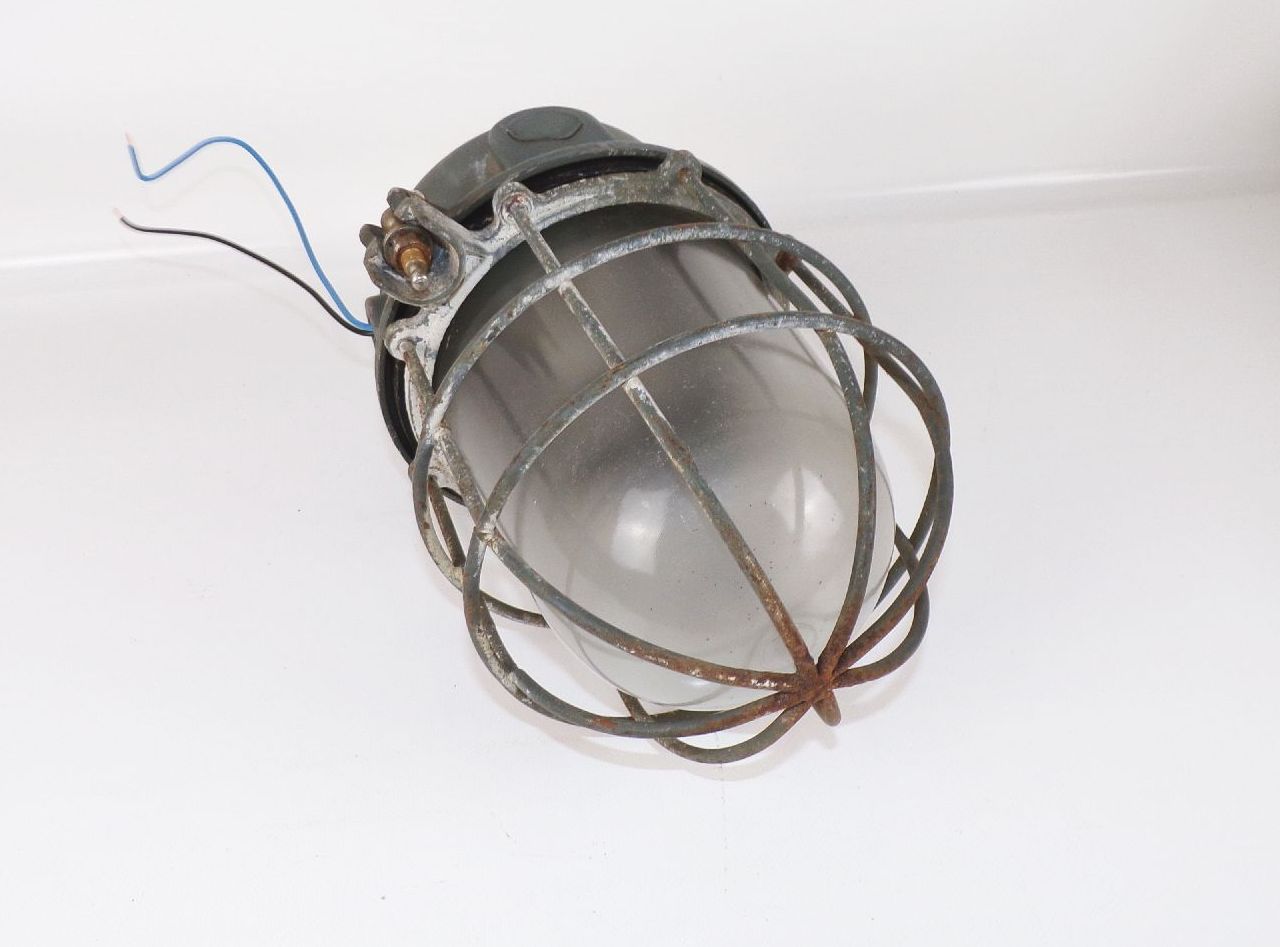 Bunkerlampe Gitter E27 Gitter Rund Loft Industrie Design Pendelleuchte Bunkerlampe Gitter E27 Gitter Rund Loft Industrie Design Pendelleuchte