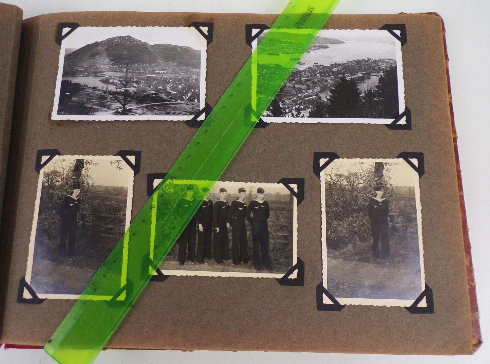 Marine Fotoalbum 2 Wk Schiffe Libau Norwegen Fjorde Matrosen WW2