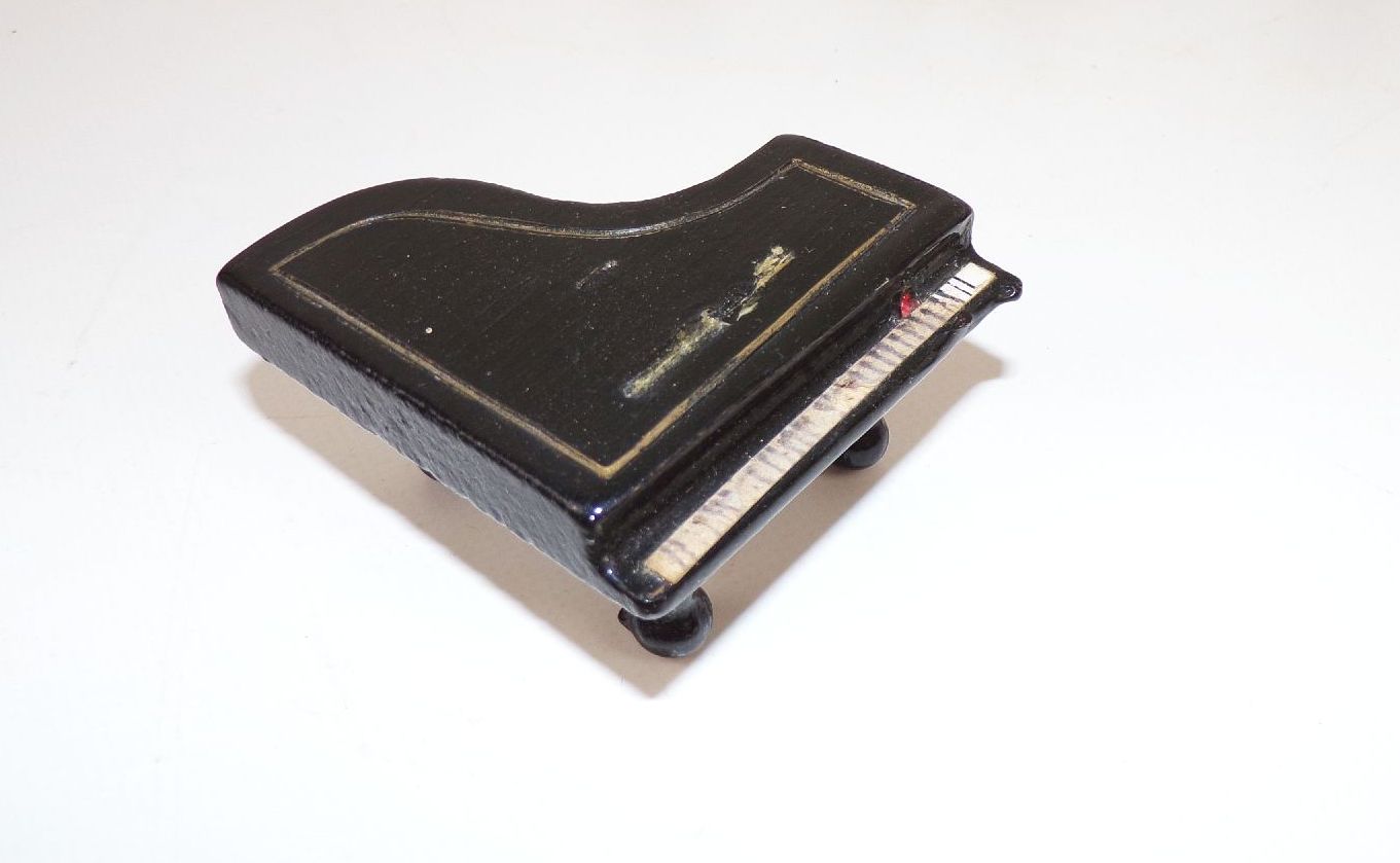 Alte Katzen Kapelle Klavier Musiker wohl Expertic DDR Figuren cats