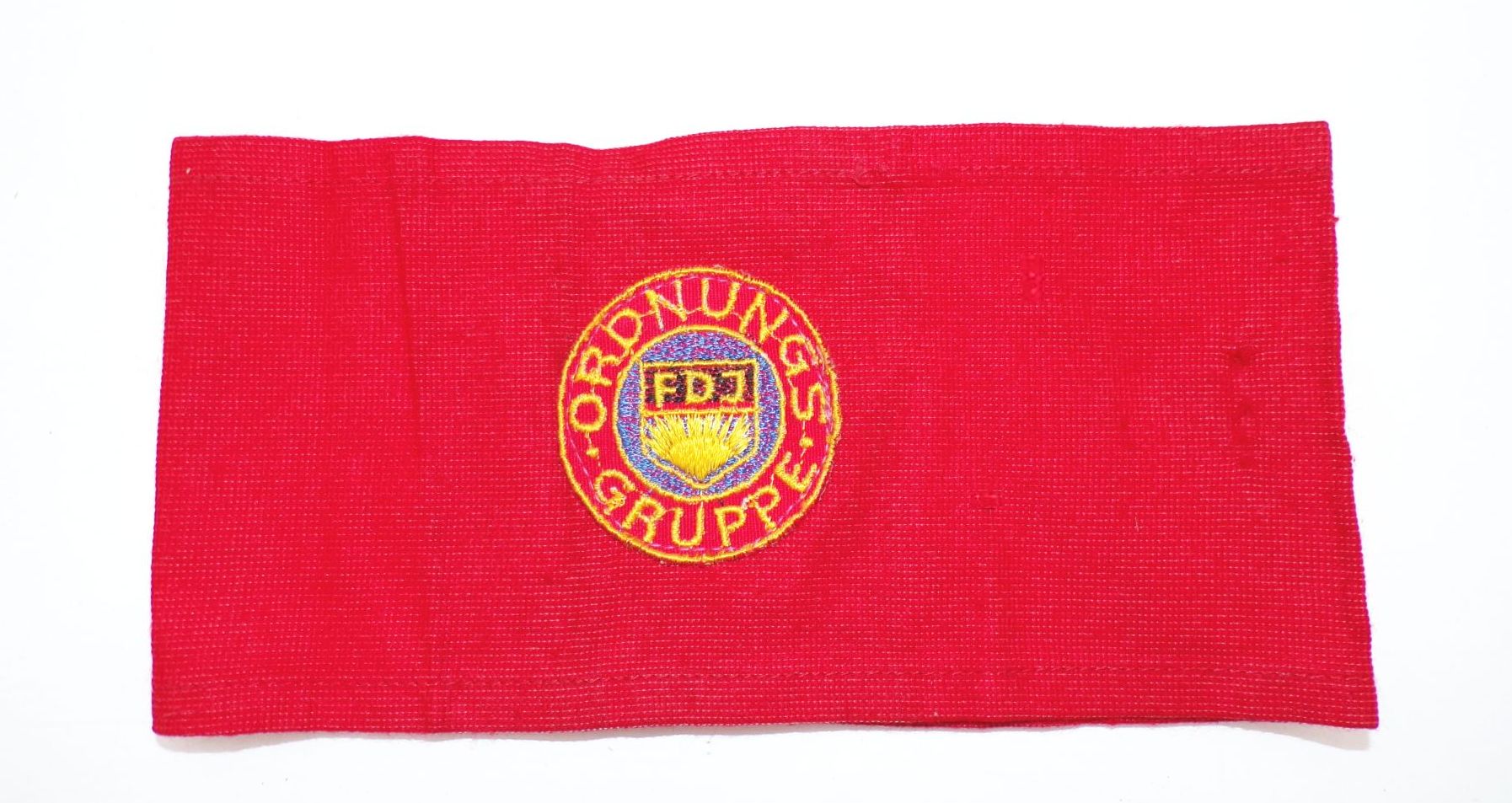 Alte Armbinde FDJ Ordnungsgruppe DDR 