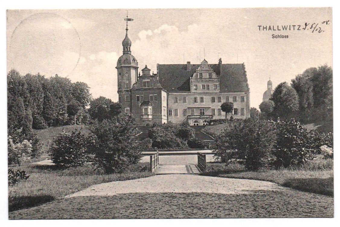 Ak Thallwitz Schloss 1908 