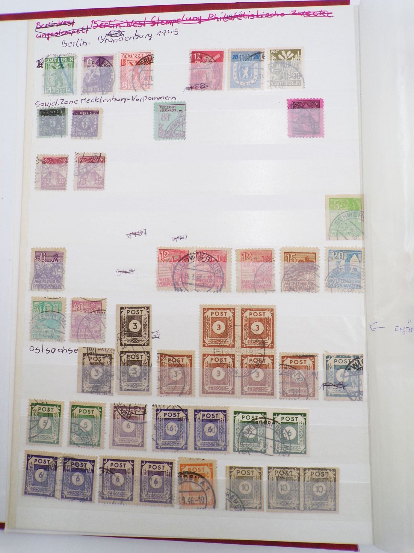 Briefmarkenalbum Alliierte Besatzung 1946 bis DDR 1971 Briefmarkenalbum Alliierte Besatzung 1946 bis DDR 1971