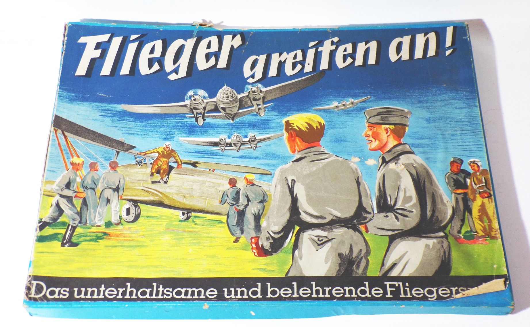 Flieger greifen an Brettspiel 1930er bis 2 Wk Fliegerspiel