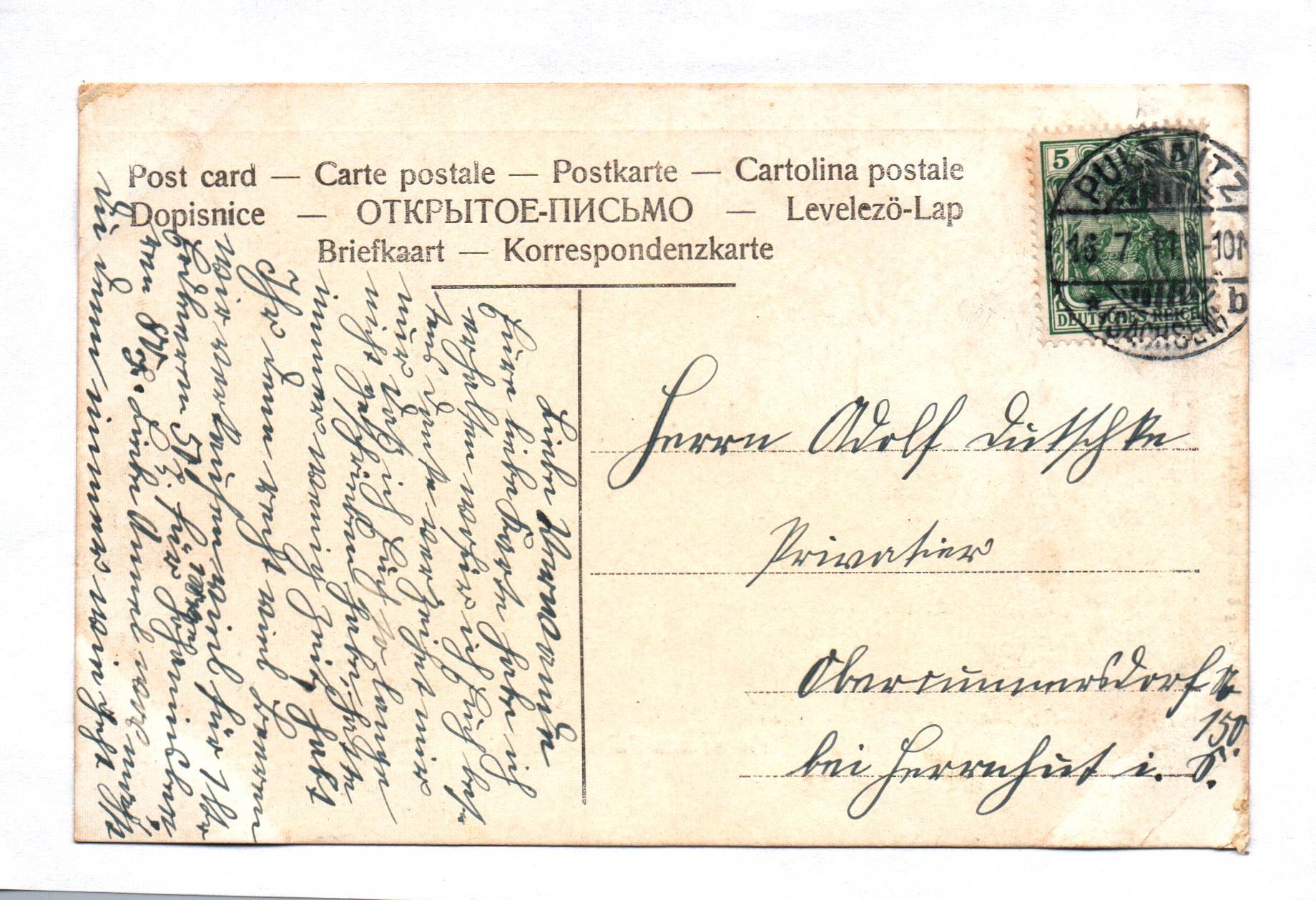 Ak Gruß aus Pulsnitz i. Sa. Postkarte 1911