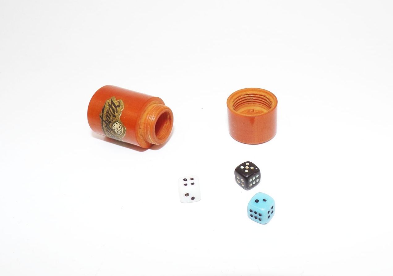 Mini Knobelbecher Catalin Seifhennersdorf Miniatur Würfelbecher DDR