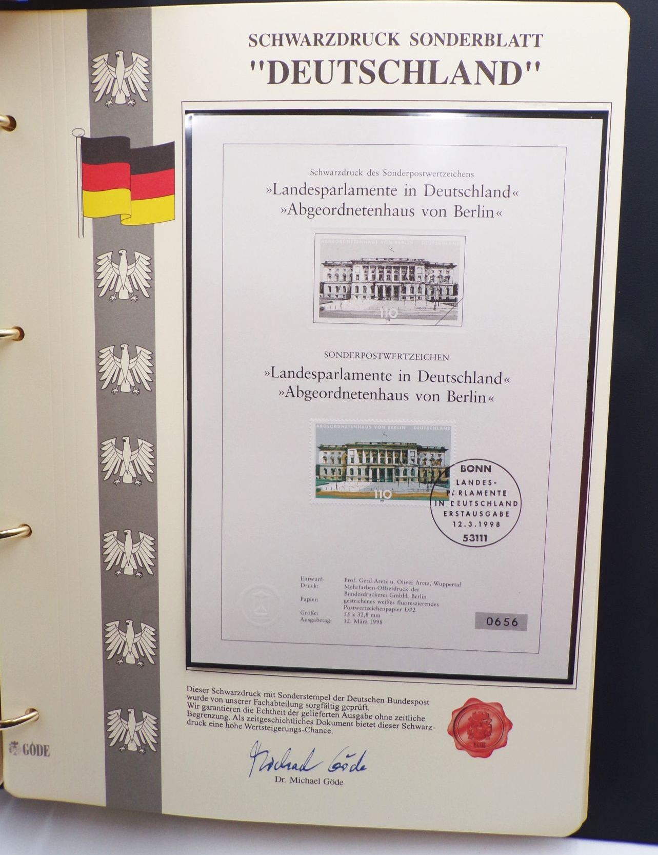 2 x Göde Alben Schwarzdruck Sonderblätter 118 Blätter