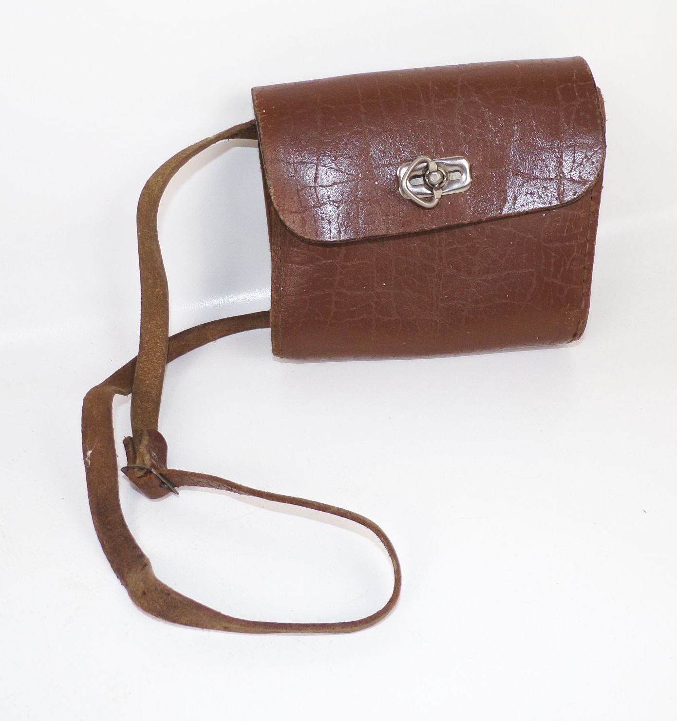 Alte Leder Brottasche Frühstückstasche Umhängetasche Brusttasche Ledertasche