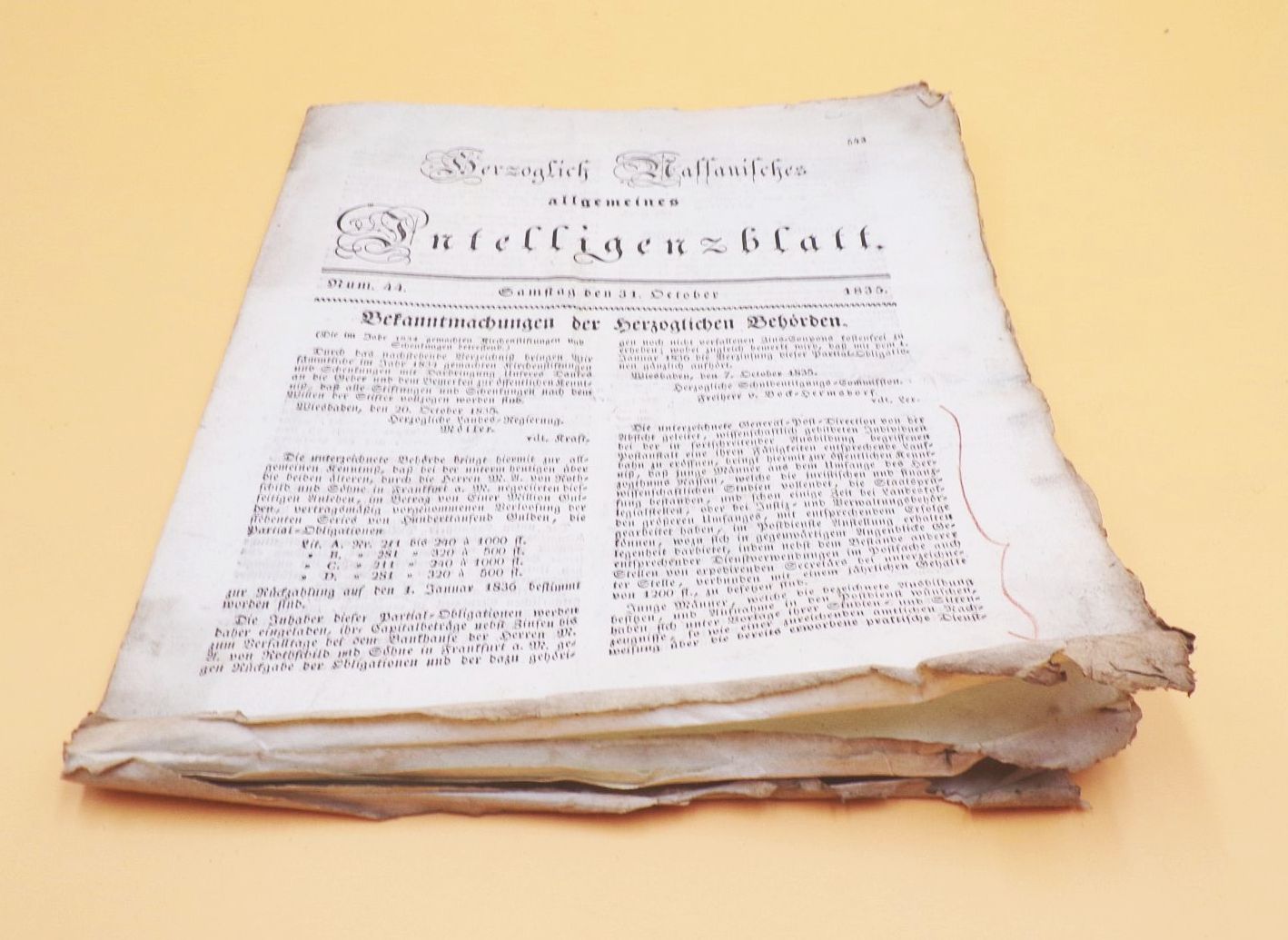 Herzoglich Nassauisches allgemeines Intelligenzblatt 1835 Nummer 44