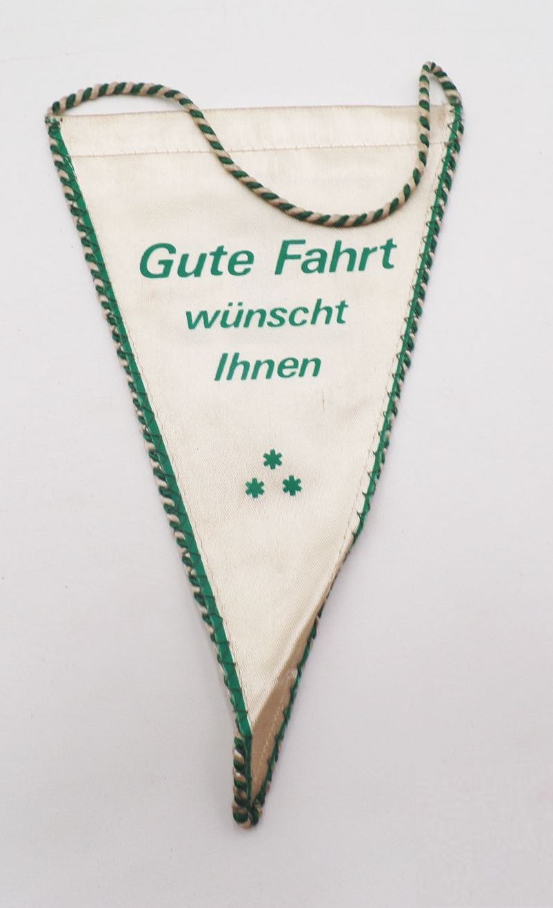 Alter Wimpel HOG Waldhotel Tannengrund Möser Gute Fahrt Autowimpel Alter Wimpel HOG Waldhotel Tannengrund Möser Gute Fahrt Autowimpel