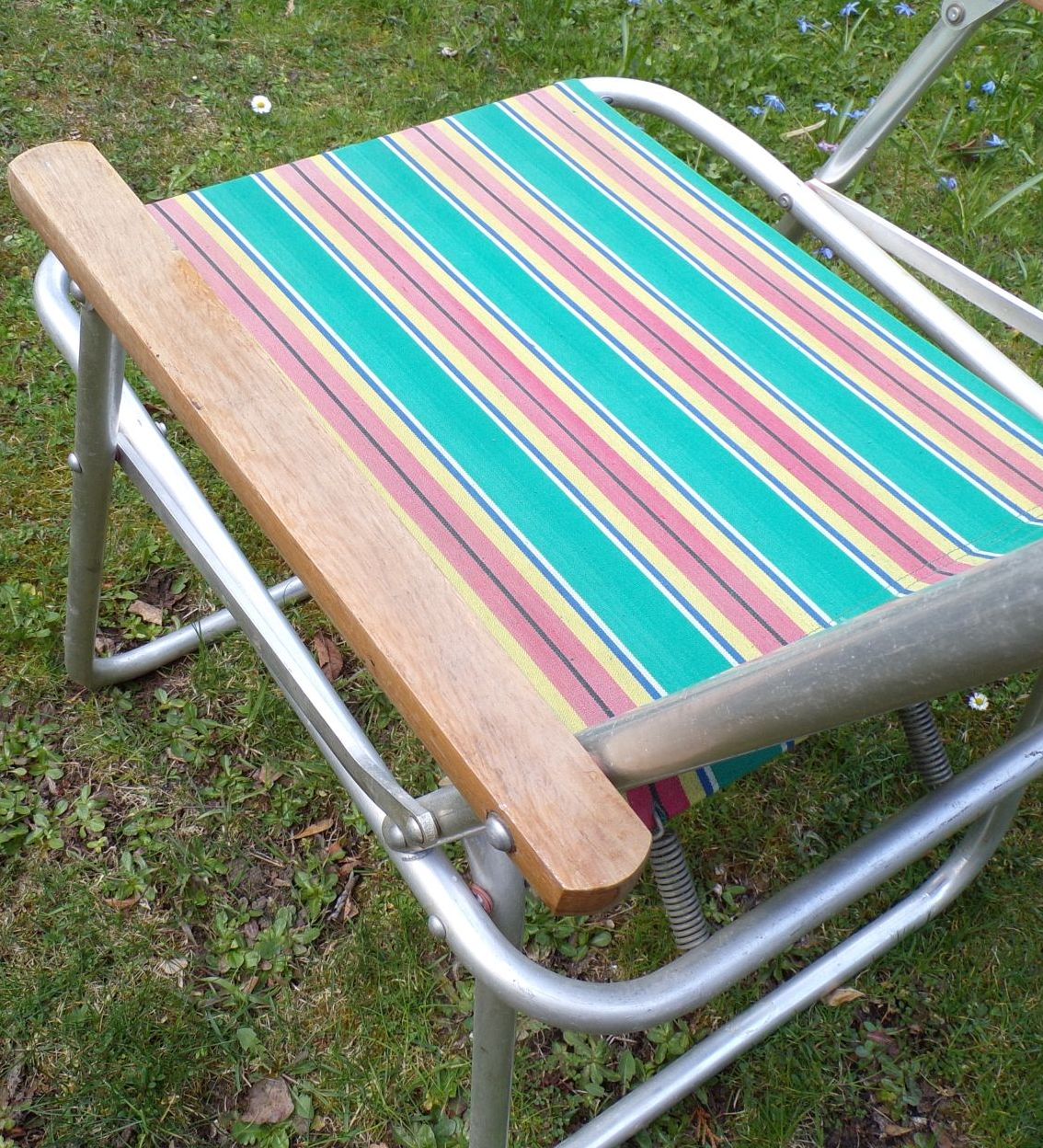 Alter Campingstuhl Klappstuhl DDR