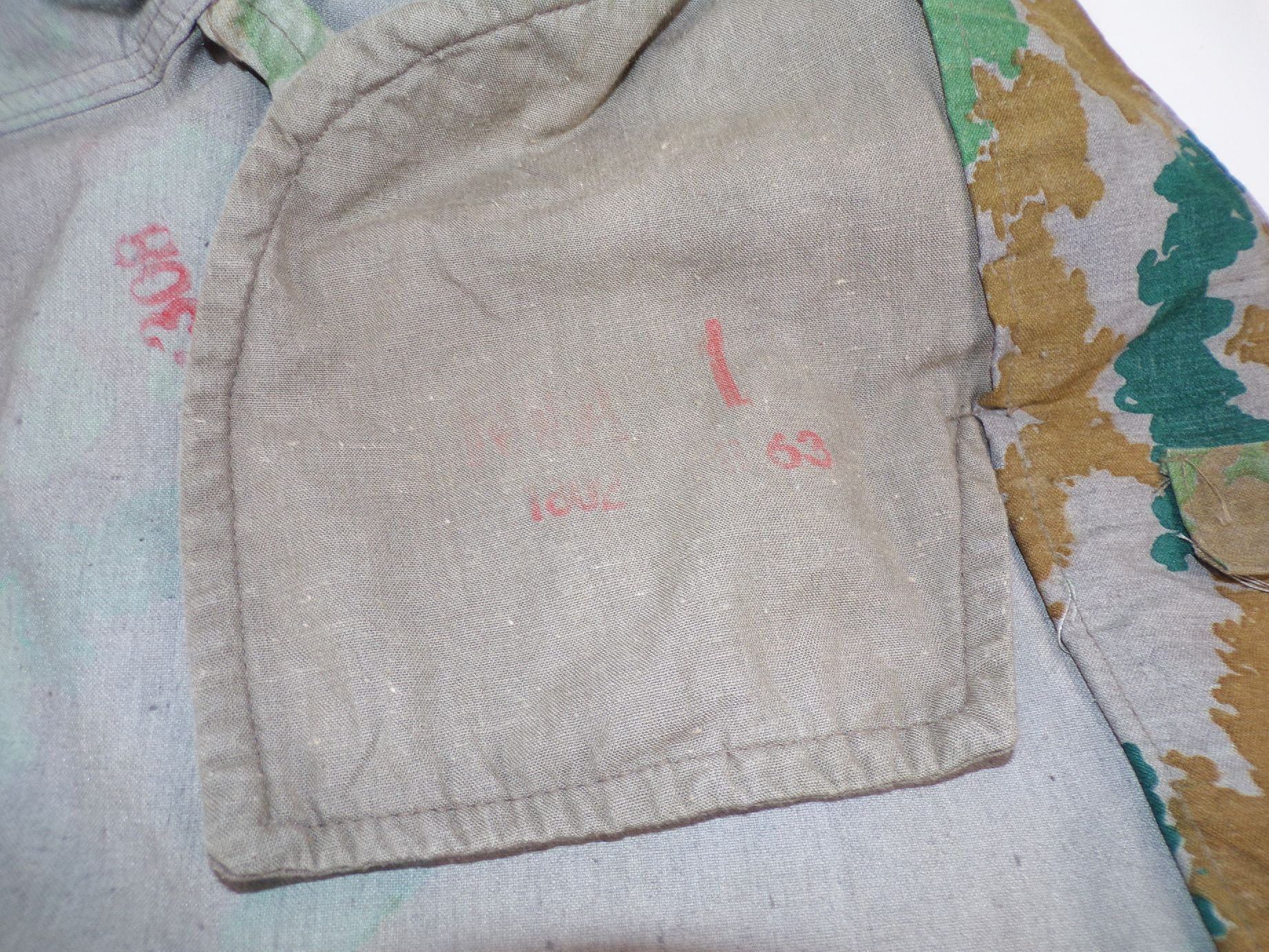 NVA Flächentarn Jacke Blumentarn Größe 1 Volksarmee Feldjacke Tarnjacke 