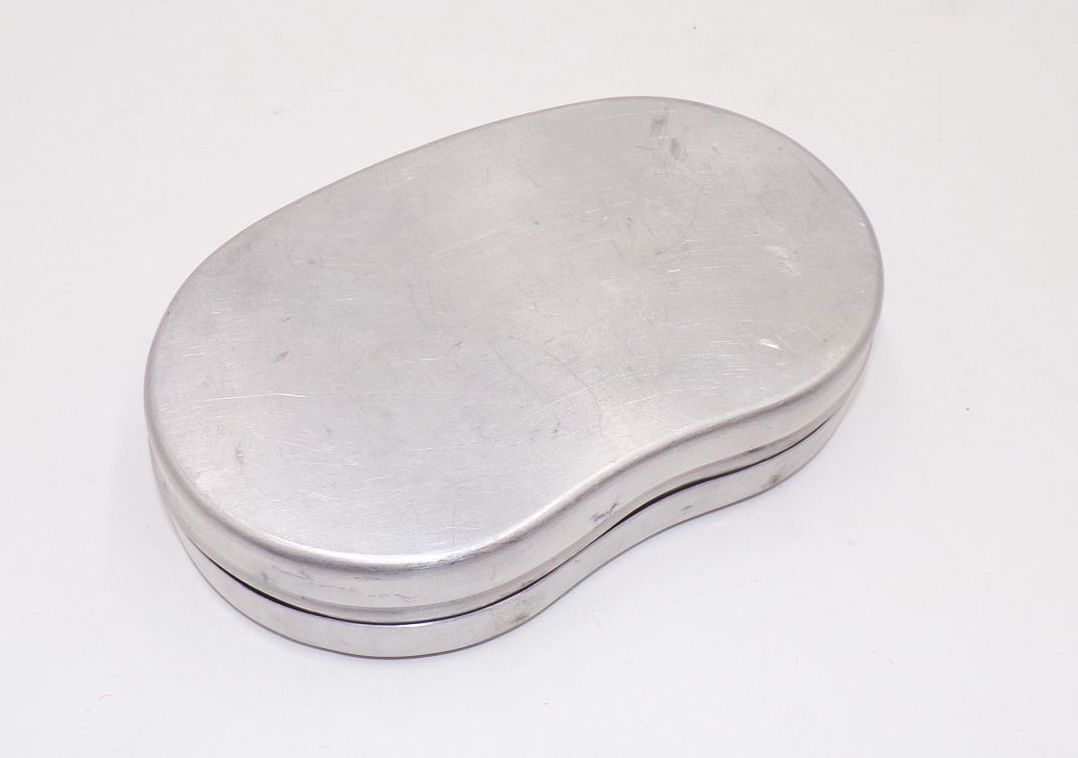 Alte Brotdose DDR Bemmbüchse Pausenbrot Dose Box Aluminium