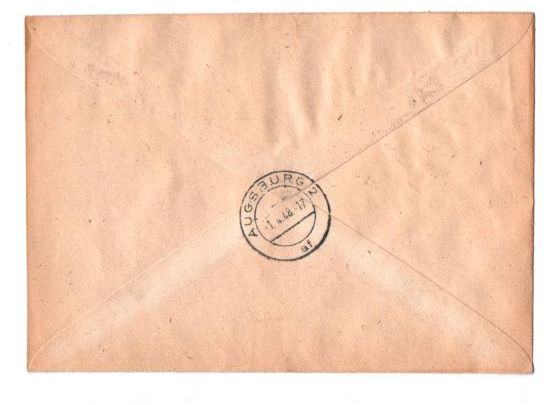 R Brief München 2 BA Sonderpostamt 1948 MF Bizone 