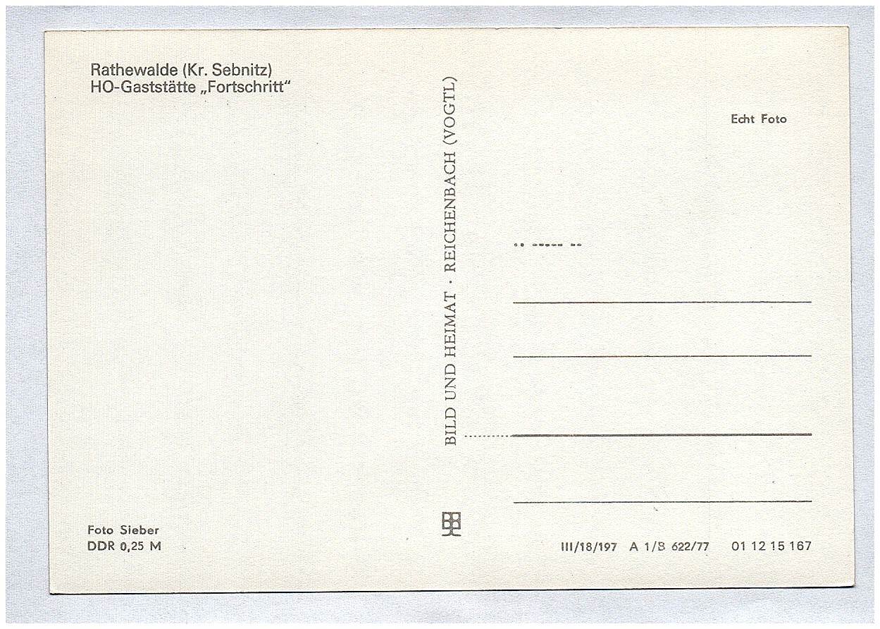 Foto Ak Rathewalde Kreis Sebnitz HO Gaststätte Fortschritt Echtfoto DDR Foto Ak Rathewalde Kreis Sebnitz HO Gaststätte Fortschritt Echtfoto DDR