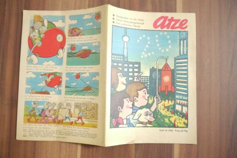 Atze Comic Gldgräber an der Oder DDR 1969 Heft 10 Kinder Zeitschrift