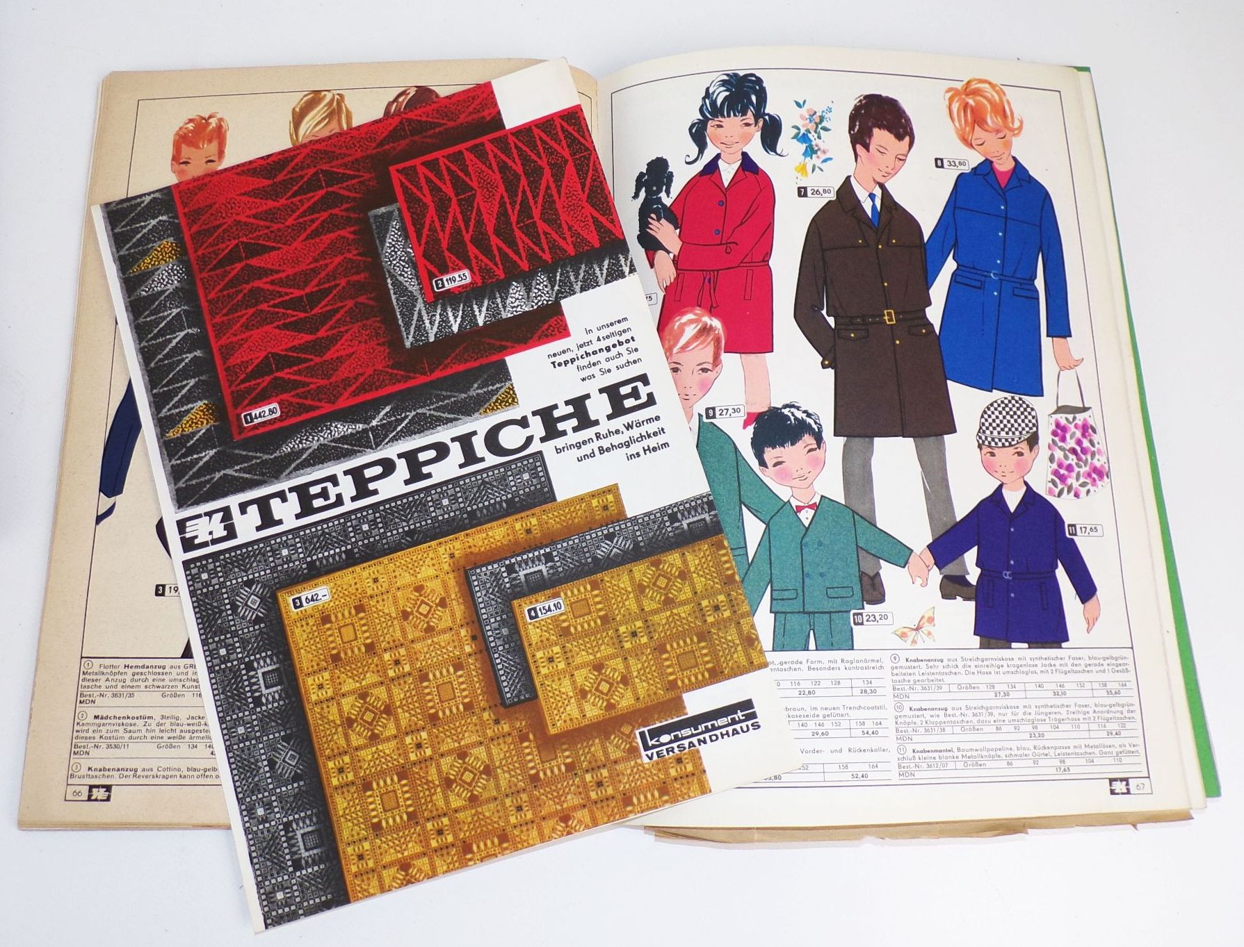 Versandhaus Kataloge 3 Stück DDR Textil Mode Haushaltswaren Werbung Reklame